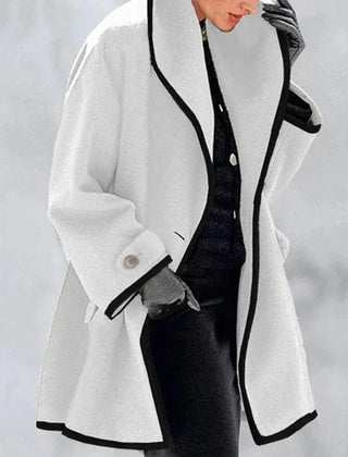 Women's Oversized Trench Coat Relaxed Fit Long Sleeve Open Front Casual
