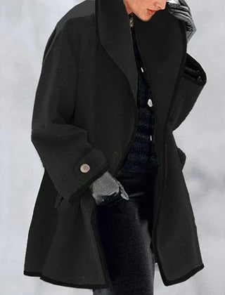 Women's Oversized Trench Coat Relaxed Fit Long Sleeve Open Front Casual