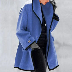 Women's Oversized Trench Coat Relaxed Fit Long Sleeve Open Front Casual