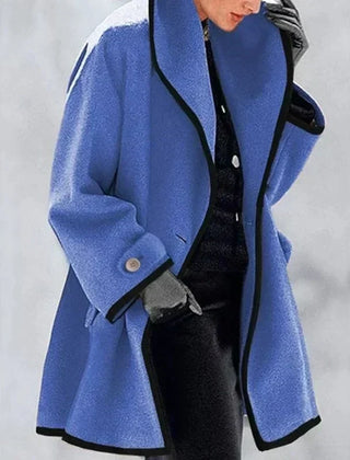 Women's Oversized Trench Coat Relaxed Fit Long Sleeve Open Front Casual