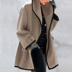 Women's Oversized Trench Coat Relaxed Fit Long Sleeve Open Front Casual