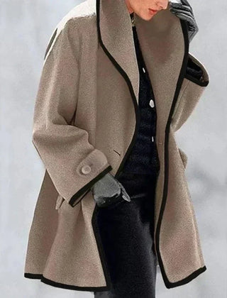 Women's Oversized Trench Coat Relaxed Fit Long Sleeve Open Front Casual
