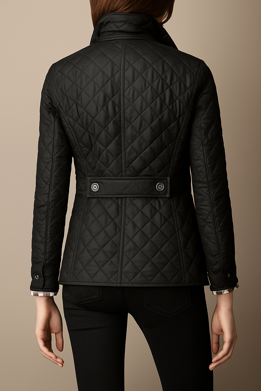 Women's Quilted Puffer Jacket Relaxed Fit Long Sleeve Zipper Closure Casual Outerwear