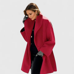 Women's Elegant Overcoat Tailored Fit Long Sleeve Classic Styling Everyday