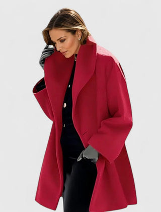Women's Elegant Overcoat Tailored Fit Long Sleeve Classic Styling Everyday