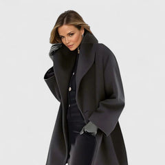Women's Elegant Overcoat Tailored Fit Long Sleeve Classic Styling Everyday