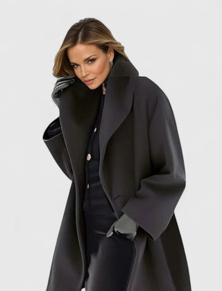 Women's Elegant Overcoat Tailored Fit Long Sleeve Classic Styling Everyday