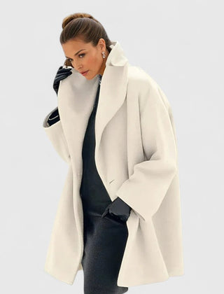 Women's Elegant Overcoat Tailored Fit Long Sleeve Classic Styling Everyday