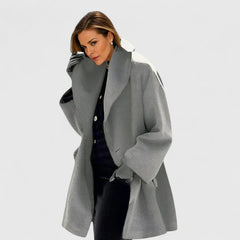 Women's Elegant Overcoat Tailored Fit Long Sleeve Classic Styling Everyday