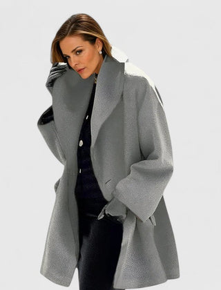 Women's Elegant Overcoat Tailored Fit Long Sleeve Classic Styling Everyday