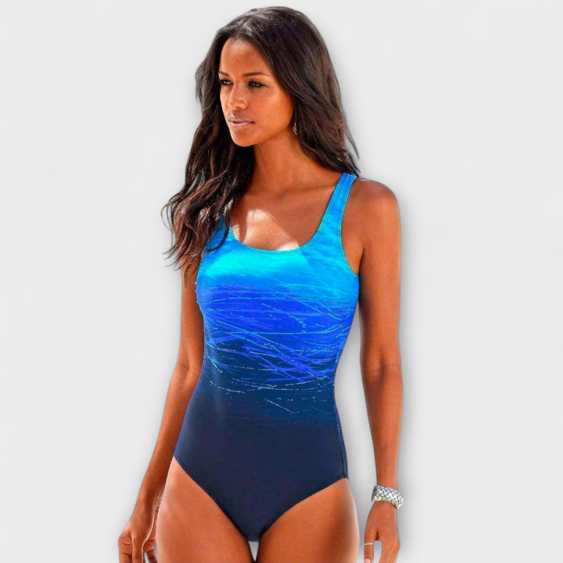 Women's One-Piece Sporty Swimsuit Swimwear for the Beach Poolside Holidays and Summer Sunbathing