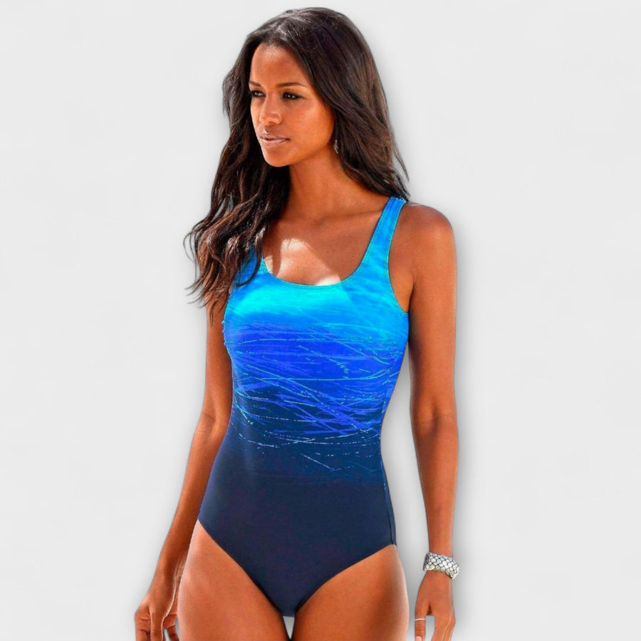 Women's One-Piece Sporty Swimsuit Swimwear for the Beach Poolside Holidays and Summer Sunbathing