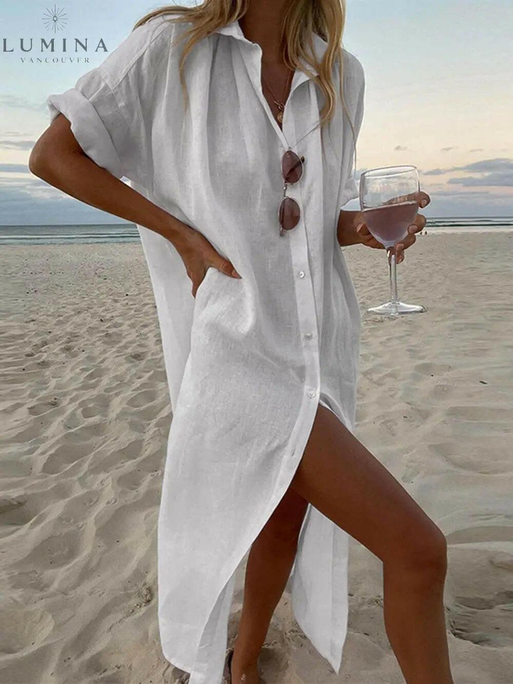 Women's Loose Cover Up Dress Outfit for Summer Holidays Weddings Parties and Everyday Wear