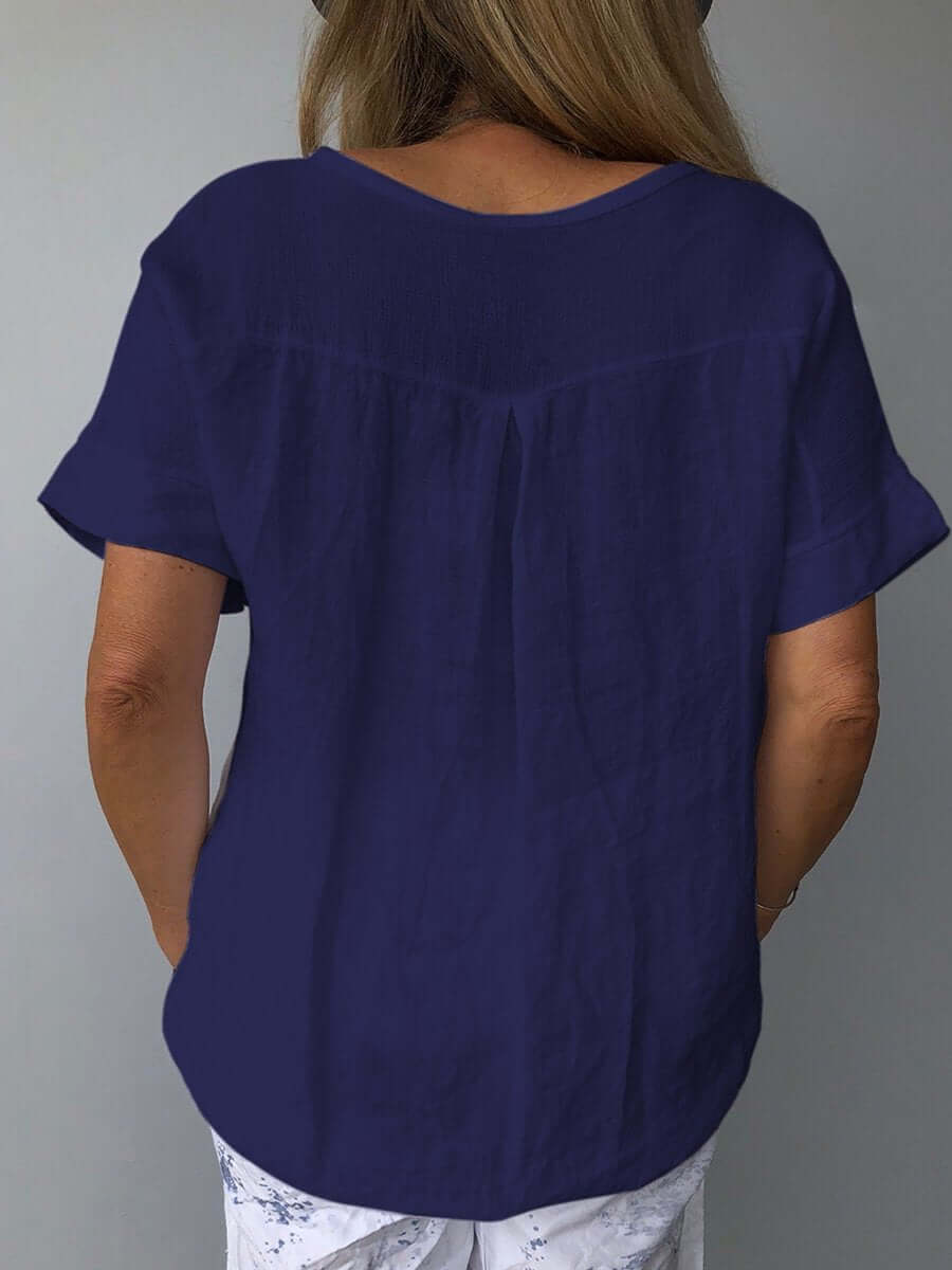 Women's Casual T-Shirt Short Sleeve Outfit for Work Brunch Casual Days and Everyday Wear