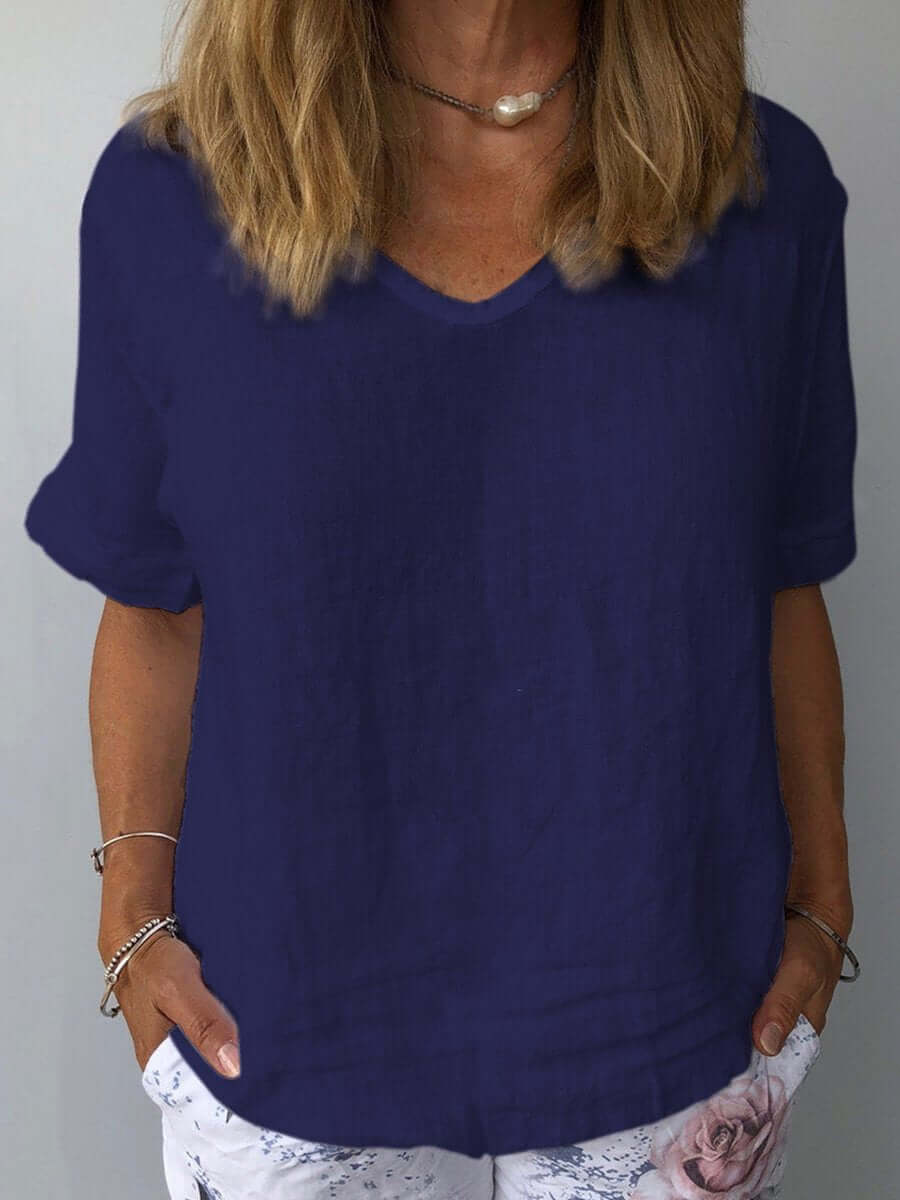 Women's Casual T-Shirt Short Sleeve Outfit for Work Brunch Casual Days and Everyday Wear