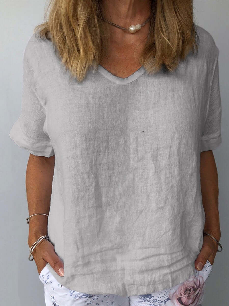 Women's Casual T-Shirt Short Sleeve Outfit for Work Brunch Casual Days and Everyday Wear