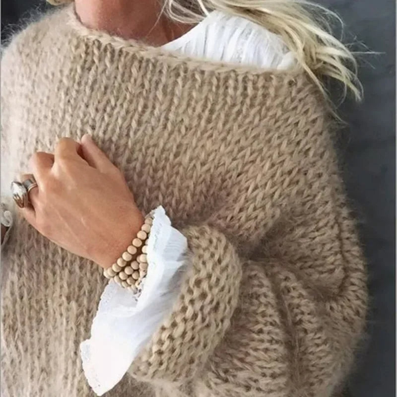 Women's Casual Relaxed Sweater Knitwear for Autumn Winter Layering Cosy Days and Everyday Wear