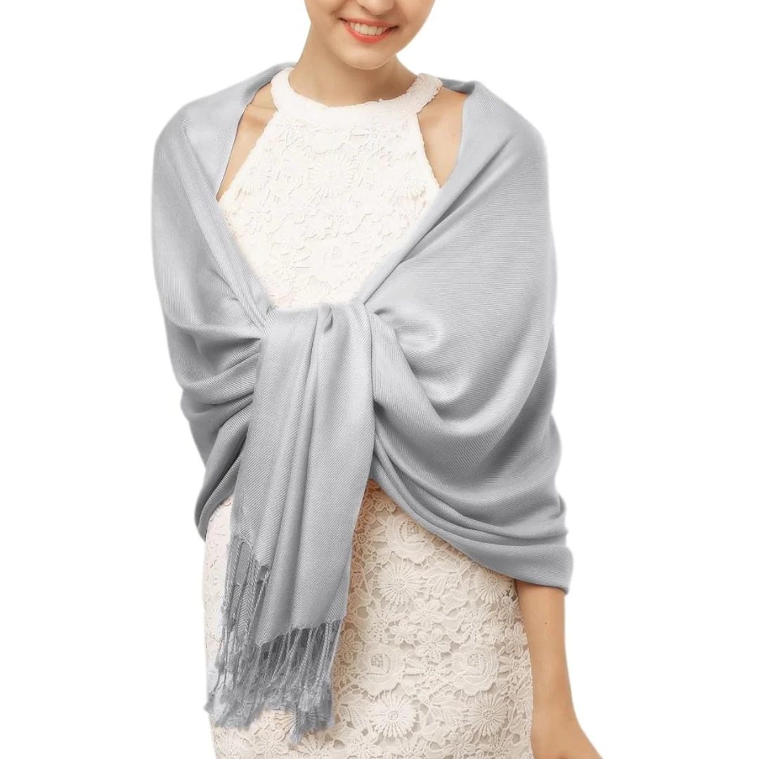 Women's Fringe Wool Scarf Shawl Cozy Layering Accessory Everyday Style