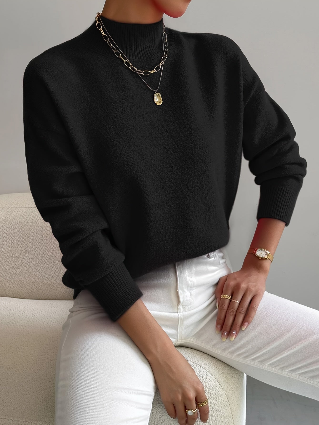 Women's Sweater Knitwear for Autumn Winter Layering Cosy Days and Everyday Wear