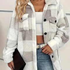 Women's Relaxed Winter Coat Long Fit Open Front Casual Layering