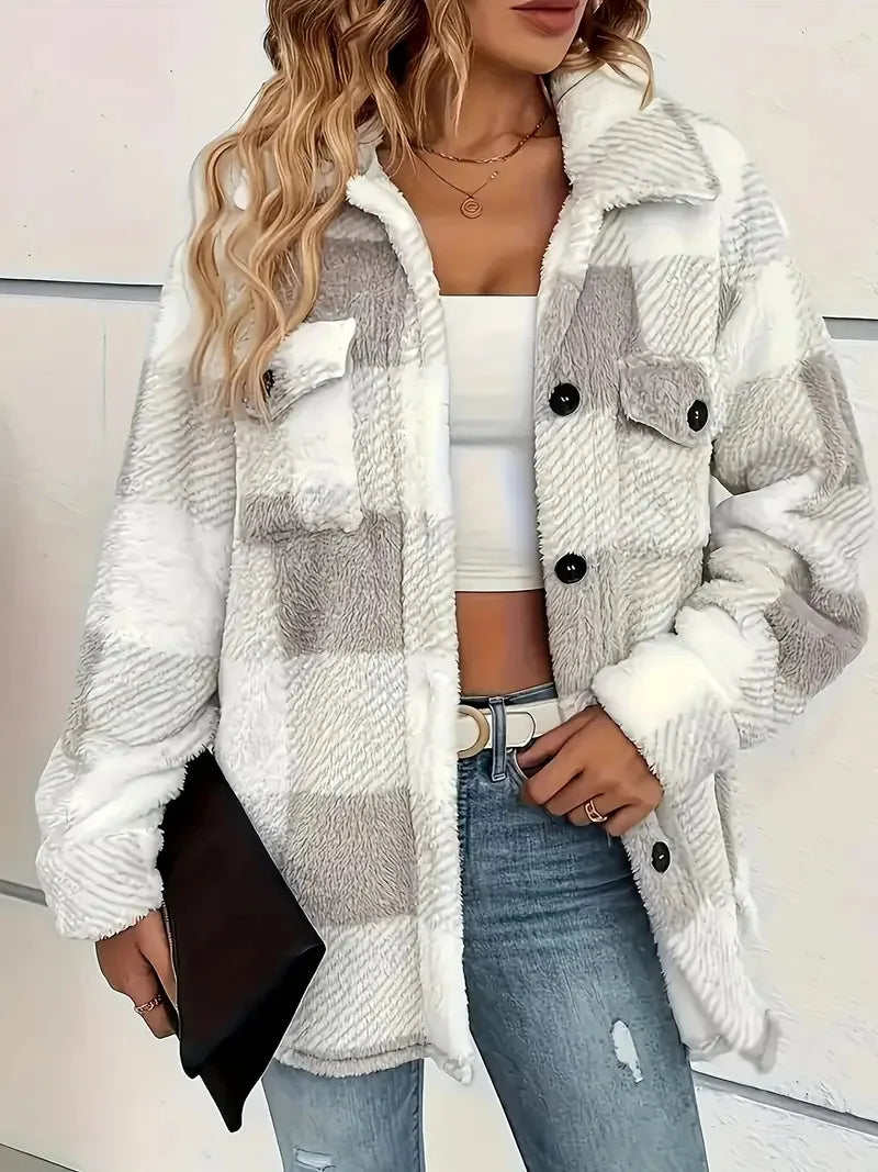 Women's Relaxed Winter Coat Long Fit Open Front Casual Layering