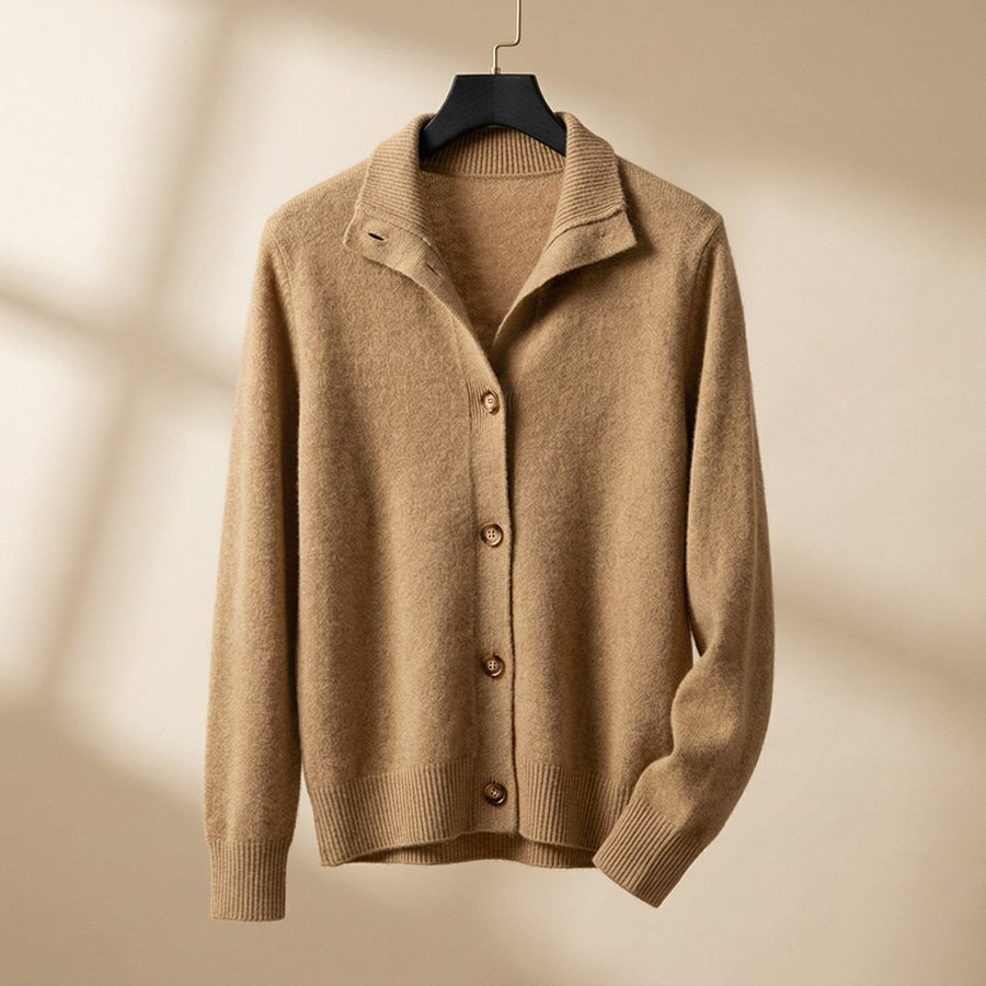Women's Classic Cardigan Button-Front Long Sleeve Relaxed Fit Layering