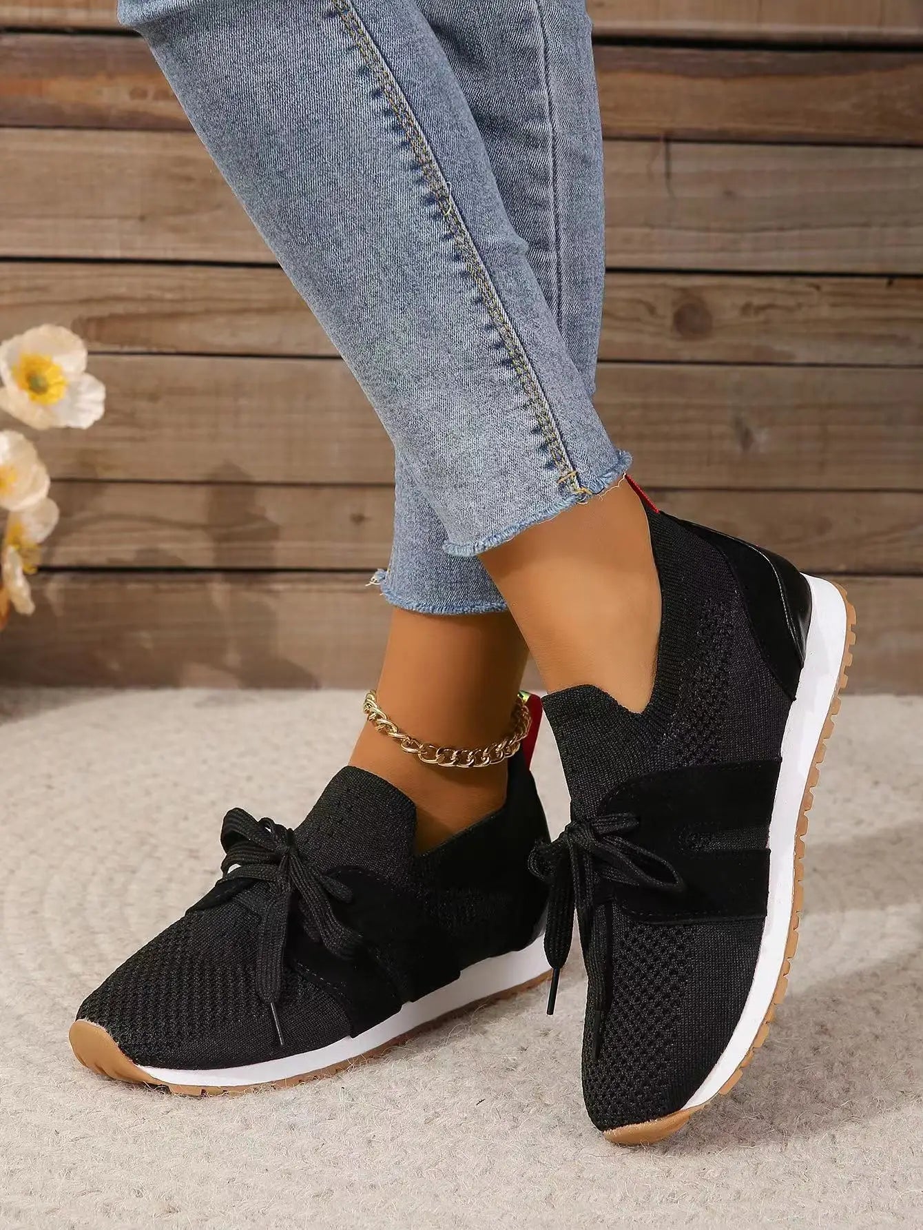 Women's Bow Slip-On Casual Sneakers Footwear for Summer Holidays Weddings Parties and Everyday Wear