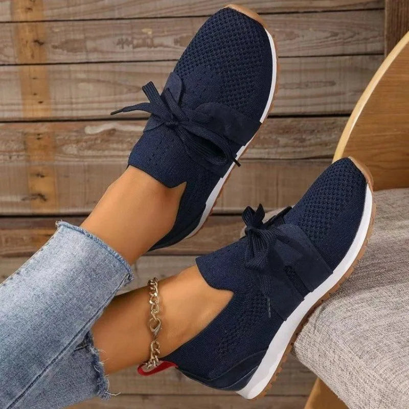 Women's Bow Slip-On Casual Sneakers Footwear for Summer Holidays Weddings Parties and Everyday Wear