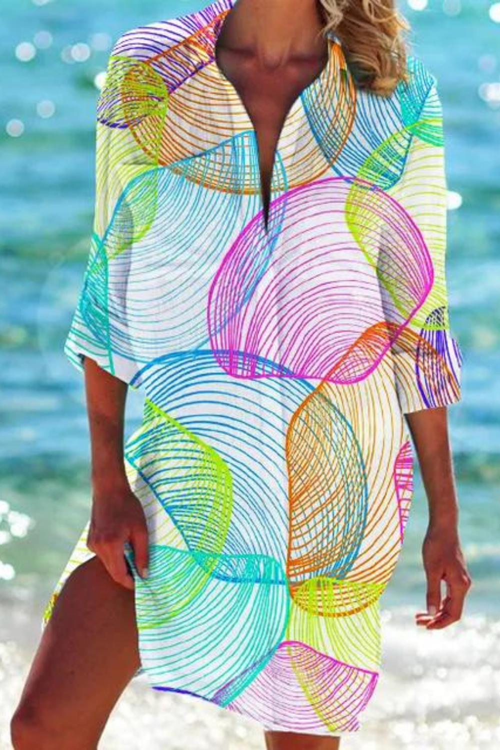 Women’s Stylish Printed Beach Cover-Up | Summer