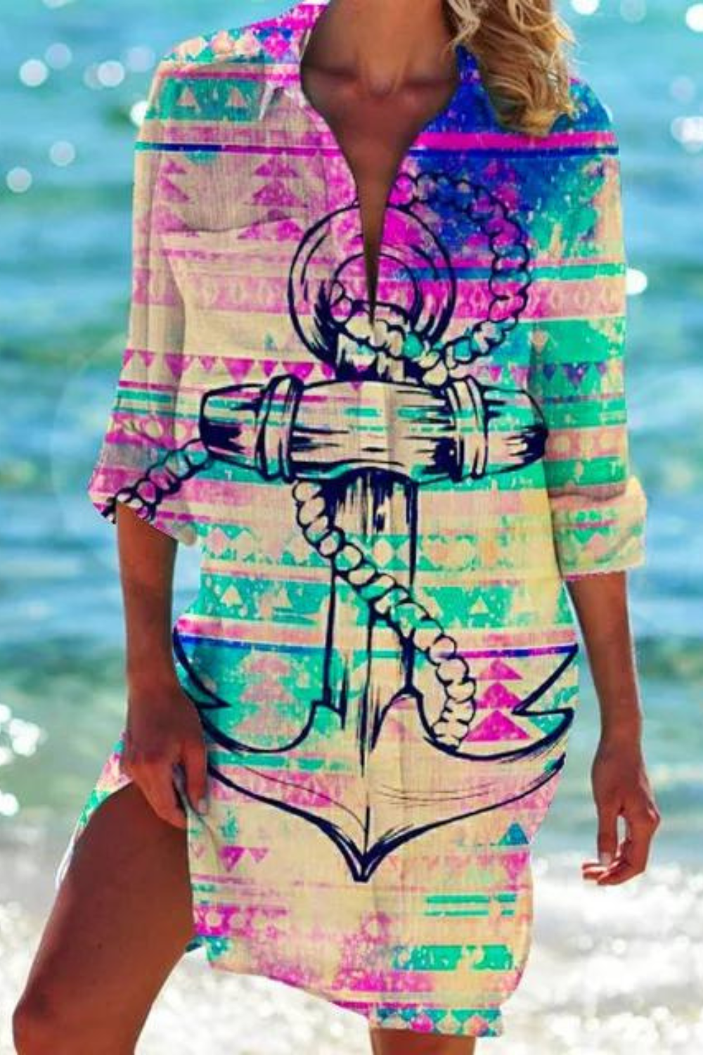 Women’s Stylish Printed Beach Cover-Up | Summer