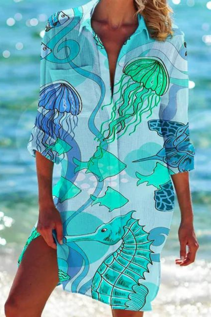 Women’s Stylish Printed Beach Cover-Up | Summer