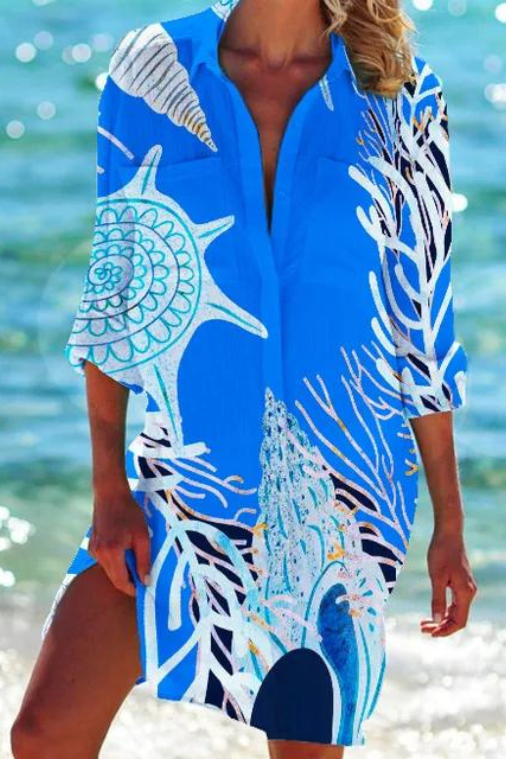 Women’s Stylish Printed Beach Cover-Up | Summer