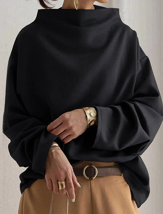 Women's Cozy Oversized Turtleneck Sweater Relaxed Fit Long Sleeve Casual Everyday