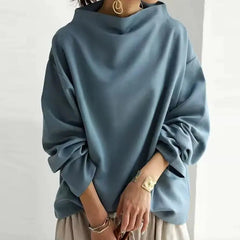 Women's Cozy Oversized Turtleneck Sweater Relaxed Fit Long Sleeve Casual Everyday