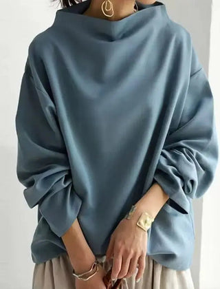 Women's Cozy Oversized Turtleneck Sweater Relaxed Fit Long Sleeve Casual Everyday