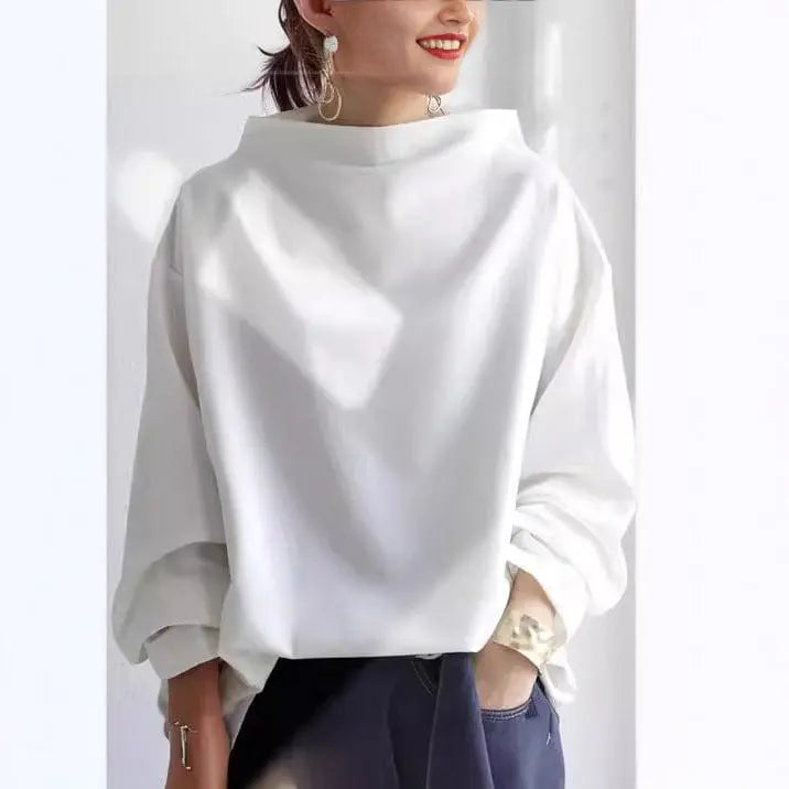 Women's Cozy Oversized Turtleneck Sweater Relaxed Fit Long Sleeve Casual Everyday