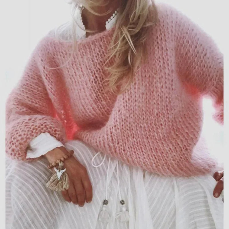 Women's Casual Relaxed Sweater Knitwear for Autumn Winter Layering Cosy Days and Everyday Wear