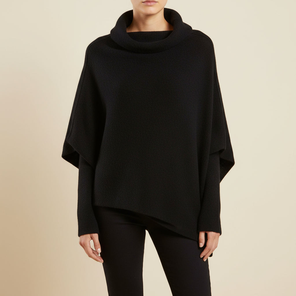 Women's Oversized Knit Sweater Long Sleeve Relaxed Fit Cozy Casual Wear