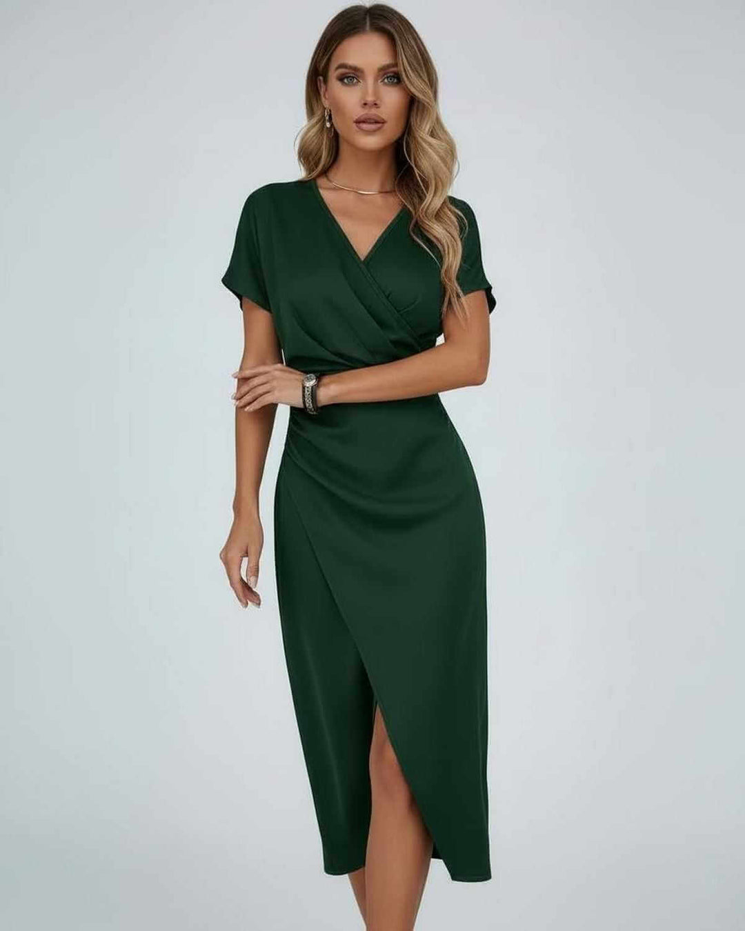 Women’s Elegant Patterned Dress | Midi