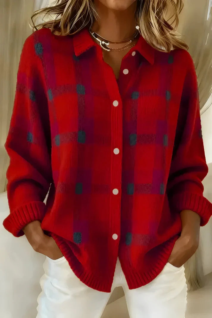 Women's Cozy Cardigan Open Front Long Sleeve Relaxed Fit Casual Wear