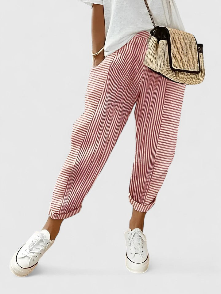 Women's Casual Chino Relaxed Fit Pants Outfit for Work Casual Days Holidays and Everyday Wear