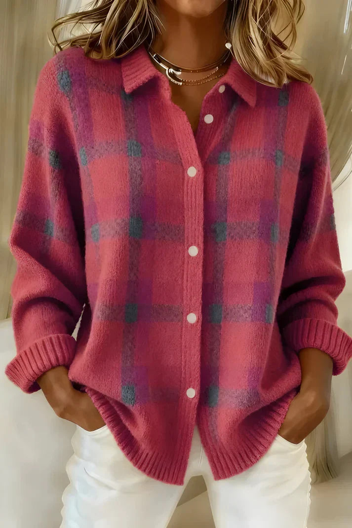 Women's Cozy Cardigan Open Front Long Sleeve Relaxed Fit Casual Wear