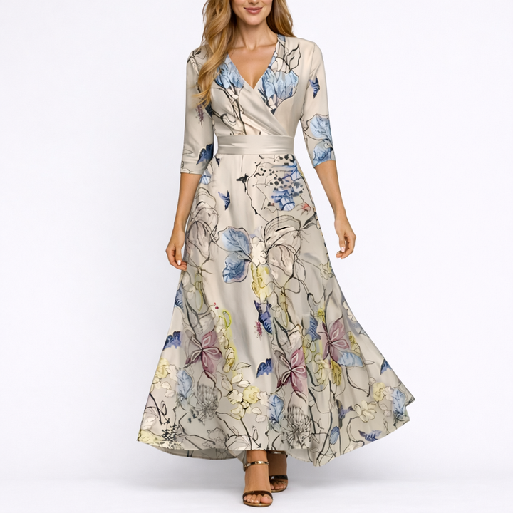 Women’s Elegant Floral Dress | Maxi