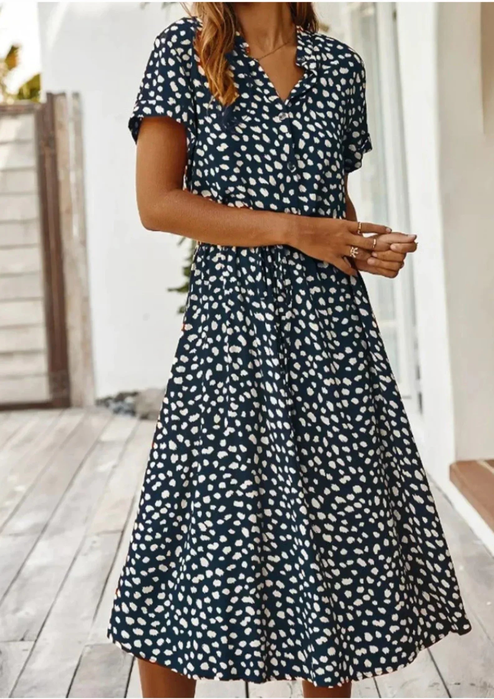 Women's Flowy Midi Dress Outfit for Summer Holidays Weddings Parties and Everyday Wear