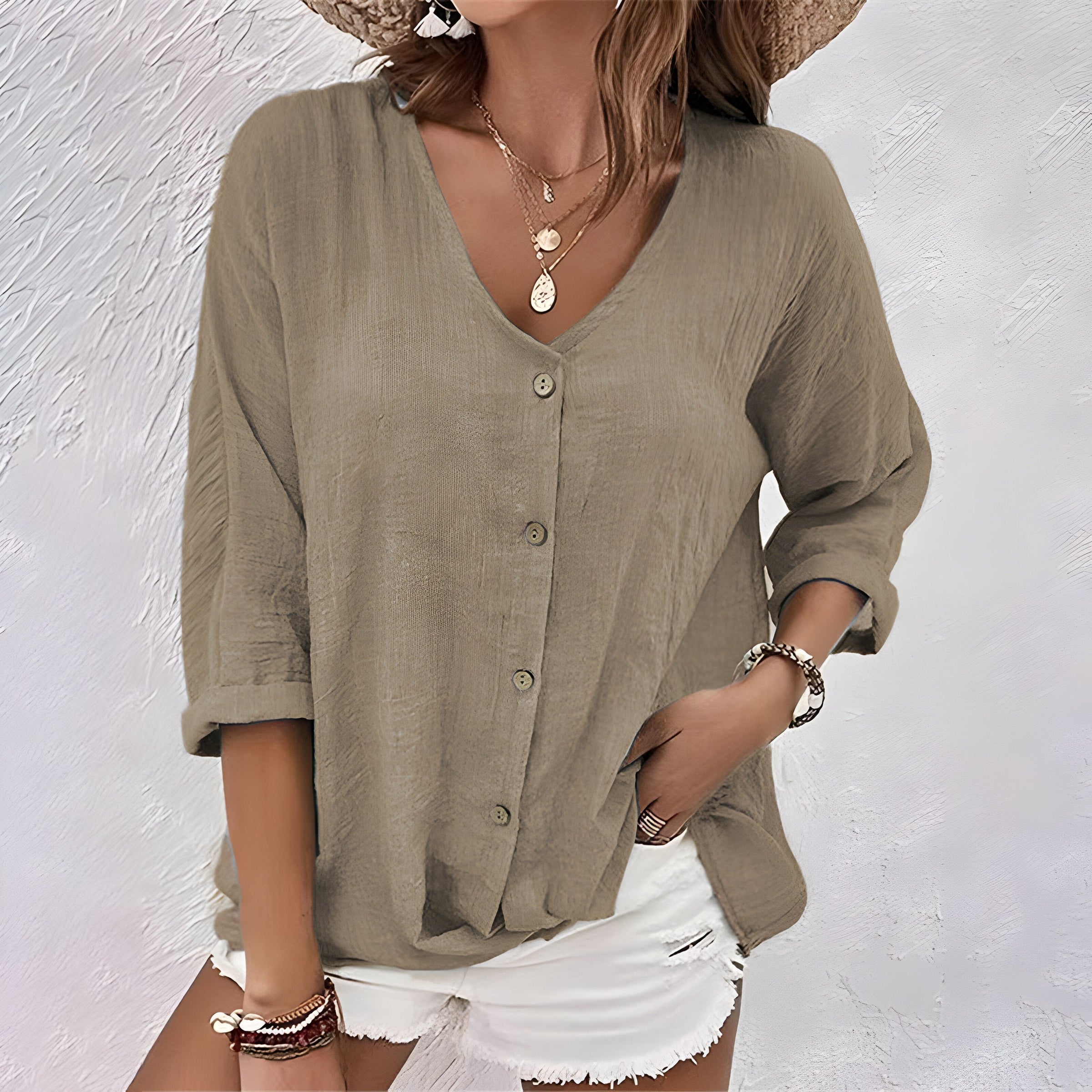 Women's Casual Blouse Outfit for Work Brunch Casual Days and Everyday Wear