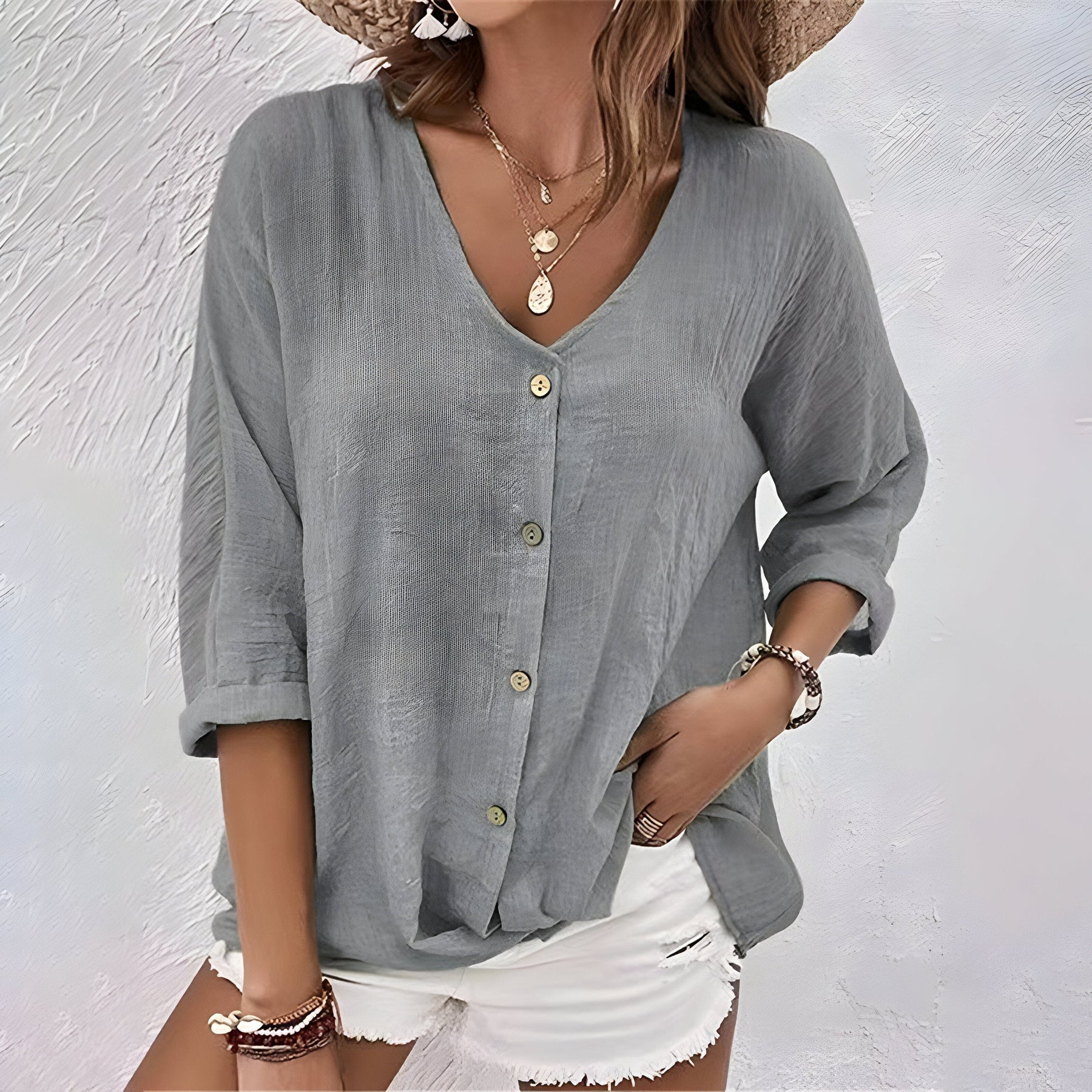 Women's Casual Blouse Outfit for Work Brunch Casual Days and Everyday Wear