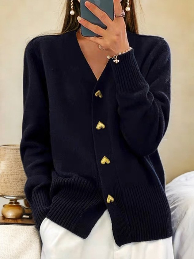 Women's Everyday Cardigan Relaxed Fit Long Sleeve Open Front Casual Layering
