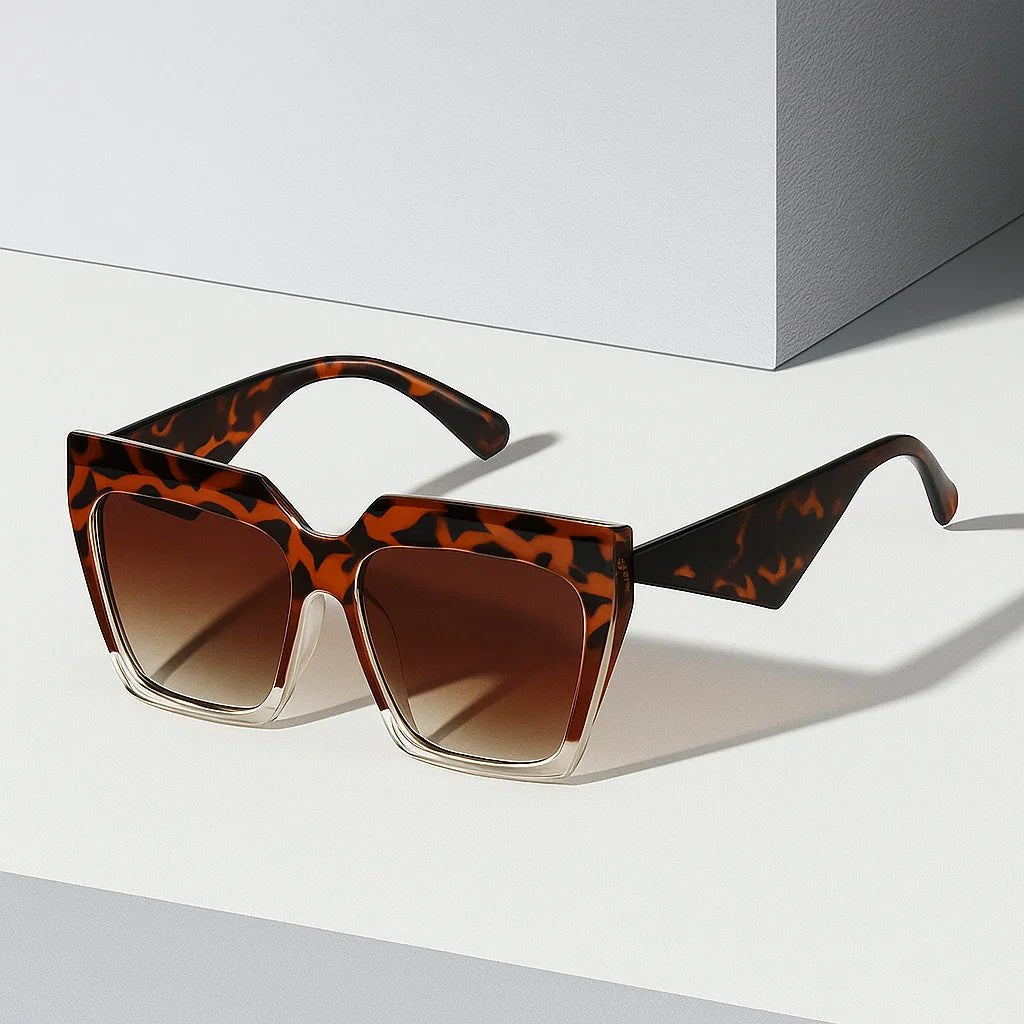Women's Retro Oversized Square Frame Sunglasses Outfit for Weddings Parties Holidays Occasions and Everyday Wear