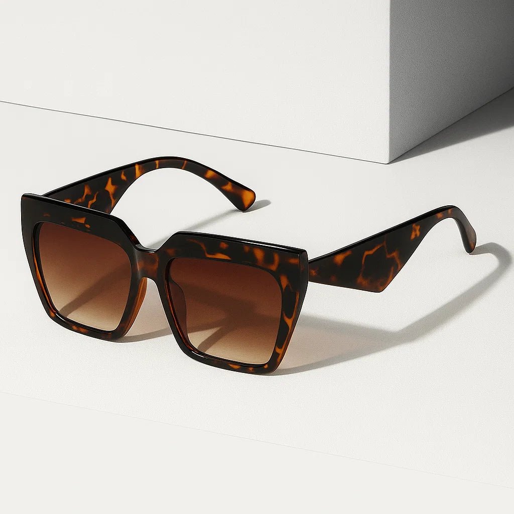 Women's Retro Oversized Square Frame Sunglasses Outfit for Weddings Parties Holidays Occasions and Everyday Wear