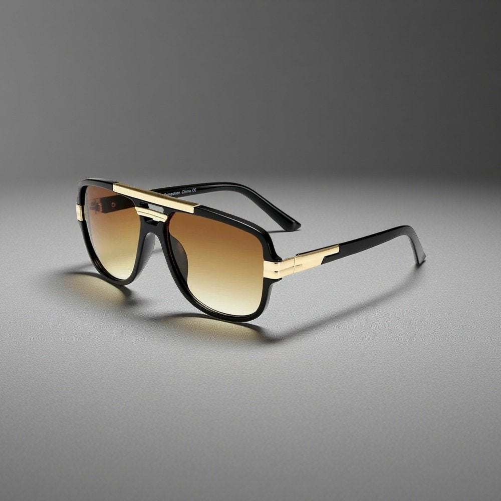 Women's Square Aviator Gradient UV400 Sunglasses Outfit for Weddings Parties Holidays Occasions and Everyday Wear